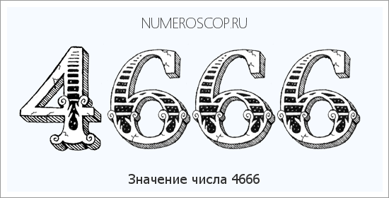 Расшифровка значения числа 4666 по цифрам в нумерологии