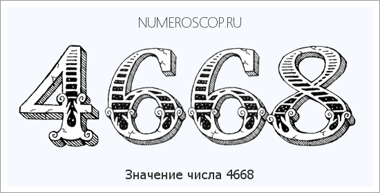 Расшифровка значения числа 4668 по цифрам в нумерологии