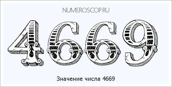 Расшифровка значения числа 4669 по цифрам в нумерологии