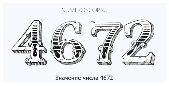 Расшифровка значения числа 4672 по цифрам в нумерологии