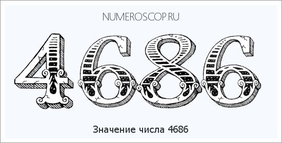 Расшифровка значения числа 4686 по цифрам в нумерологии