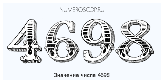 Расшифровка значения числа 4698 по цифрам в нумерологии