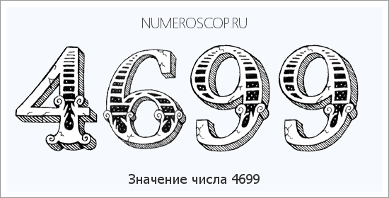 Расшифровка значения числа 4699 по цифрам в нумерологии