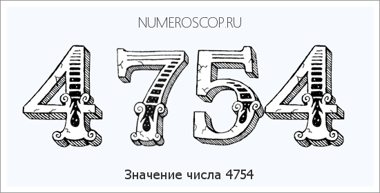 Расшифровка значения числа 4754 по цифрам в нумерологии