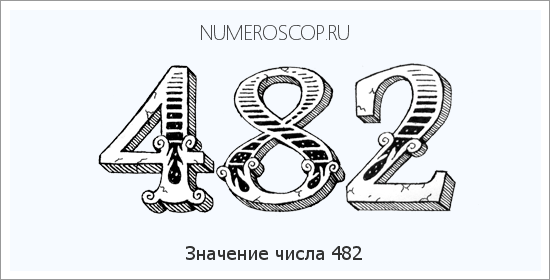 Расшифровка значения числа 482 по цифрам в нумерологии