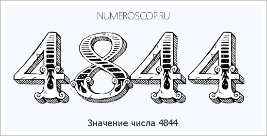 Расшифровка значения числа 4844 по цифрам в нумерологии