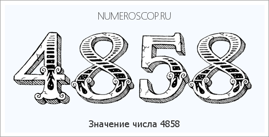 Расшифровка значения числа 4858 по цифрам в нумерологии