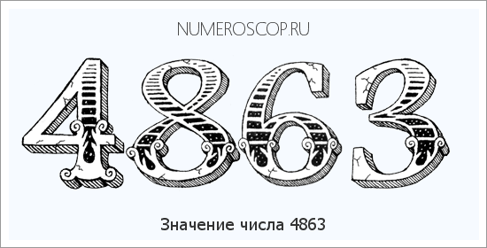 Расшифровка значения числа 4863 по цифрам в нумерологии