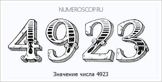 Расшифровка значения числа 4923 по цифрам в нумерологии