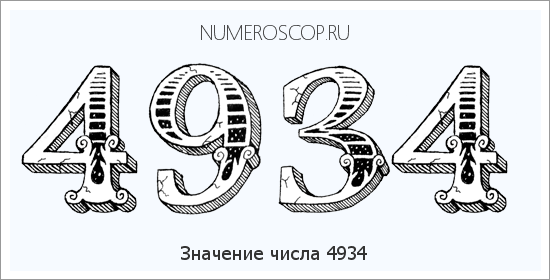 Расшифровка значения числа 4934 по цифрам в нумерологии