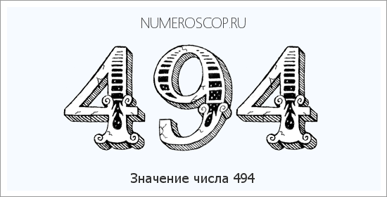 Расшифровка значения числа 494 по цифрам в нумерологии