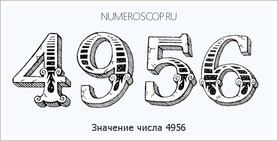 Расшифровка значения числа 4956 по цифрам в нумерологии
