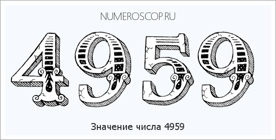 Расшифровка значения числа 4959 по цифрам в нумерологии