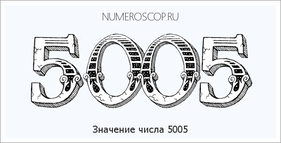 Расшифровка значения числа 5005 по цифрам в нумерологии