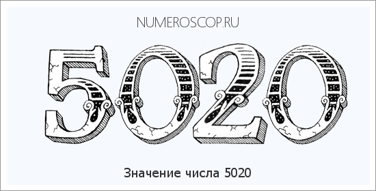 Расшифровка значения числа 5020 по цифрам в нумерологии