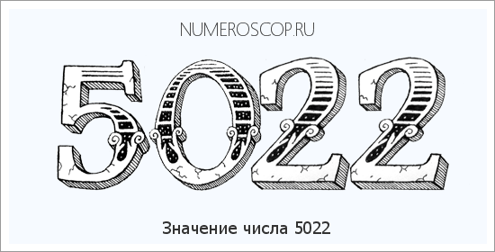 Расшифровка значения числа 5022 по цифрам в нумерологии