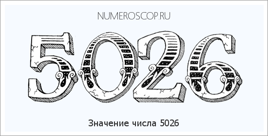 Расшифровка значения числа 5026 по цифрам в нумерологии