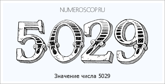 Расшифровка значения числа 5029 по цифрам в нумерологии