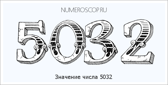 Расшифровка значения числа 5032 по цифрам в нумерологии