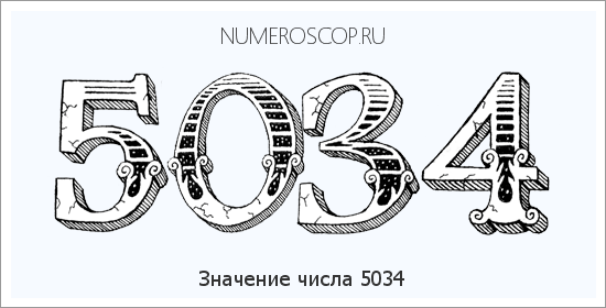 Расшифровка значения числа 5034 по цифрам в нумерологии