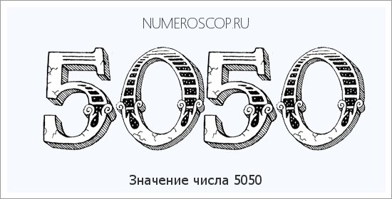 Расшифровка значения числа 5050 по цифрам в нумерологии