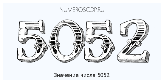 Расшифровка значения числа 5052 по цифрам в нумерологии