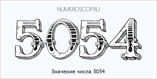 Расшифровка значения числа 5054 по цифрам в нумерологии