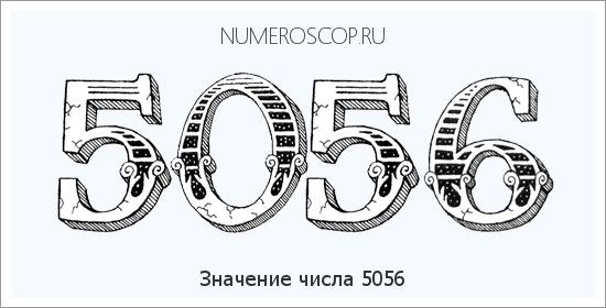 Расшифровка значения числа 5056 по цифрам в нумерологии