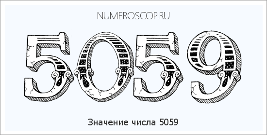 Расшифровка значения числа 5059 по цифрам в нумерологии