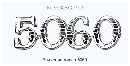 Расшифровка значения числа 5060 по цифрам в нумерологии