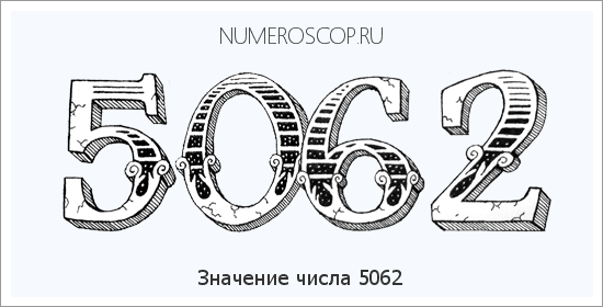 Расшифровка значения числа 5062 по цифрам в нумерологии