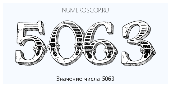 Расшифровка значения числа 5063 по цифрам в нумерологии