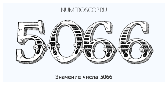 Расшифровка значения числа 5066 по цифрам в нумерологии