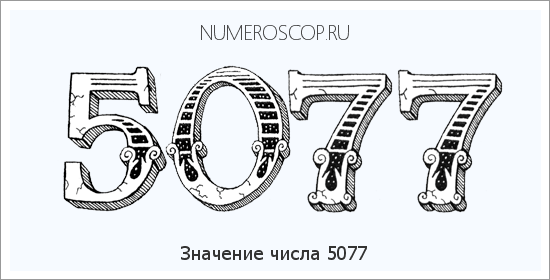 Расшифровка значения числа 5077 по цифрам в нумерологии