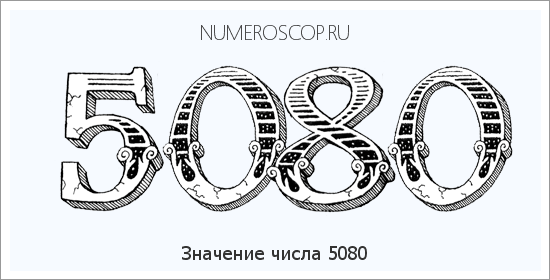 Расшифровка значения числа 5080 по цифрам в нумерологии