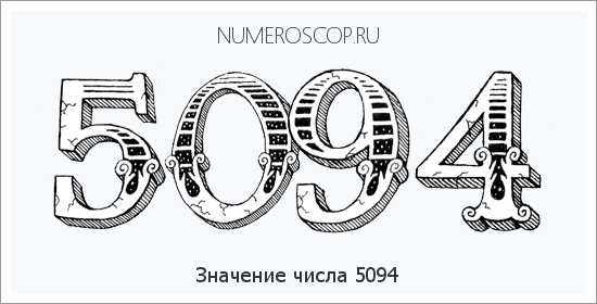 Расшифровка значения числа 5094 по цифрам в нумерологии