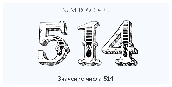 Расшифровка значения числа 514 по цифрам в нумерологии