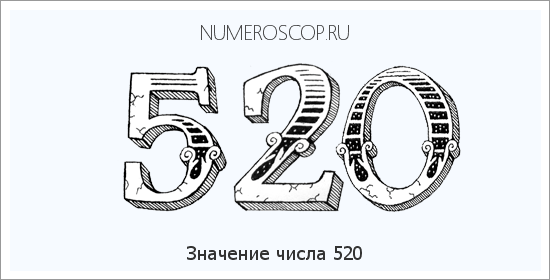 Расшифровка значения числа 520 по цифрам в нумерологии