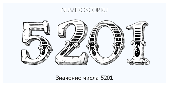 Расшифровка значения числа 5201 по цифрам в нумерологии