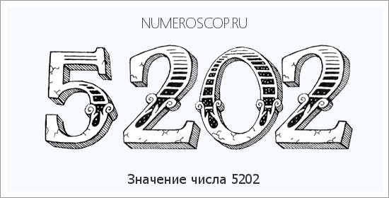 Расшифровка значения числа 5202 по цифрам в нумерологии