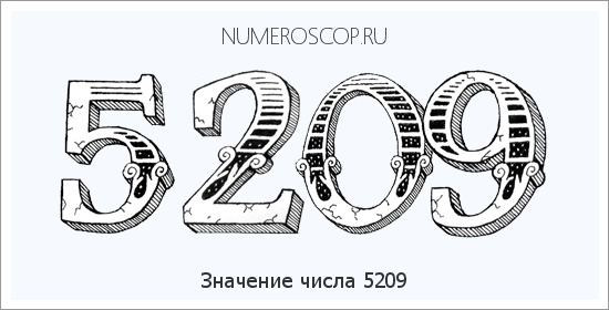 Расшифровка значения числа 5209 по цифрам в нумерологии
