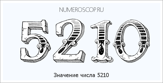 Расшифровка значения числа 5210 по цифрам в нумерологии