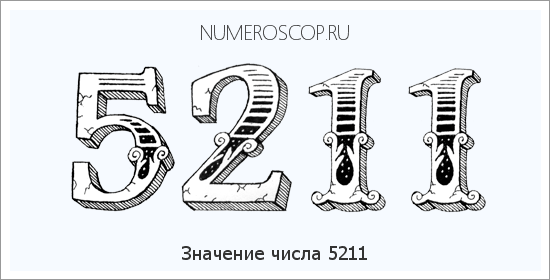 Расшифровка значения числа 5211 по цифрам в нумерологии