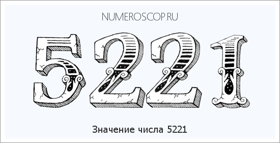 Расшифровка значения числа 5221 по цифрам в нумерологии