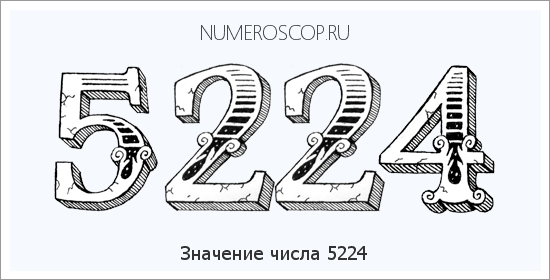 Расшифровка значения числа 5224 по цифрам в нумерологии