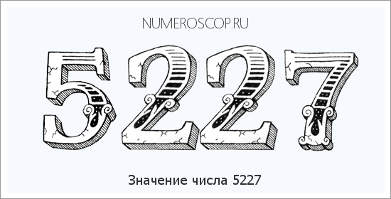 Расшифровка значения числа 5227 по цифрам в нумерологии