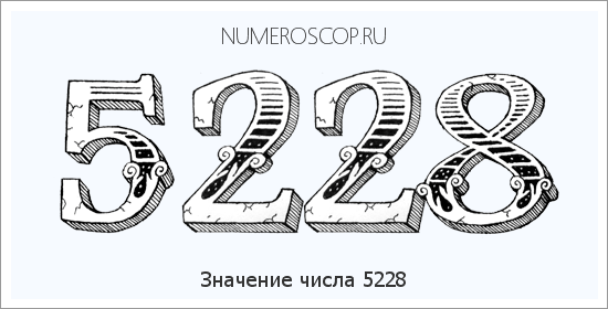 Расшифровка значения числа 5228 по цифрам в нумерологии