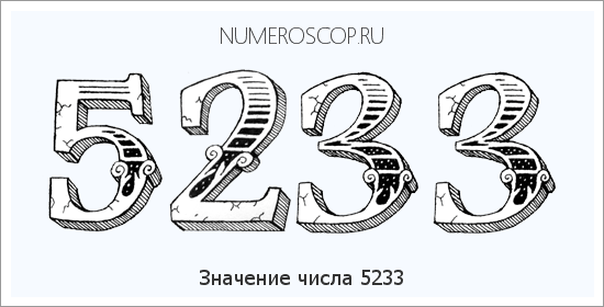 Расшифровка значения числа 5233 по цифрам в нумерологии