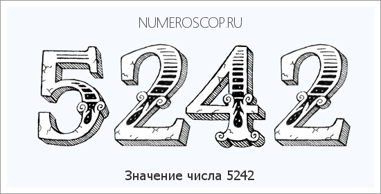 Расшифровка значения числа 5242 по цифрам в нумерологии