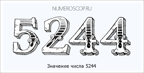 Расшифровка значения числа 5244 по цифрам в нумерологии